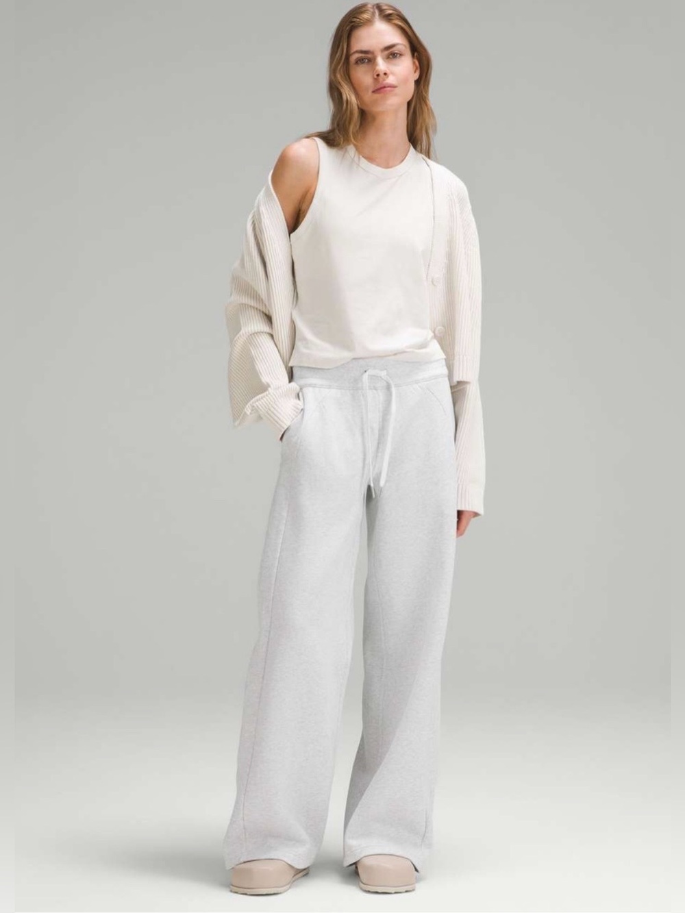 lululemon Scuba Wide-Leg Sweatpants – Heathered Gray – XS